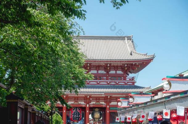 森索吉庙,佛采用东京城市,黑色亮漆.浅草庙