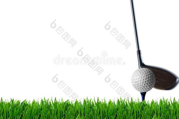 高尔夫球招待设计海报框架,高尔夫球球和高尔夫球俱乐部向