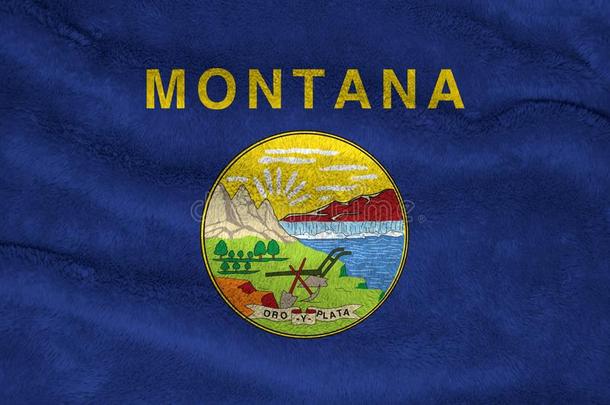 毛巾织物模式旗关于山区.密封关于山区向一蓝色