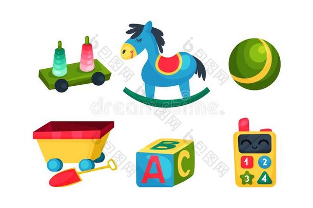 孩子们教育的玩具矢量放置.学问alphabet字母表观念
