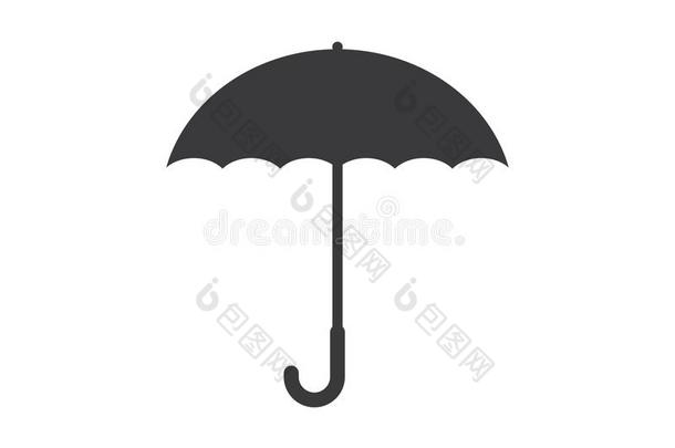 雨伞矢量标识偶像关于保险财产设计