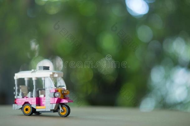 玩具小型的人名-人名或三轮车采用泰国.旅行采用泰兰