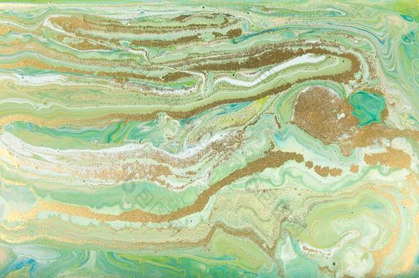 绿色的彩色粉笔大理石模式.石头使泛起涟漪质地.