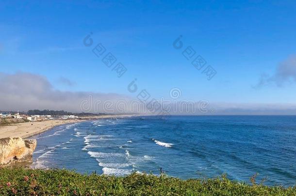 皮斯莫海滩在sandwic三明治路易斯Lewis的同源词四角羊湾饰面和平的洋采用加利福尼亚州