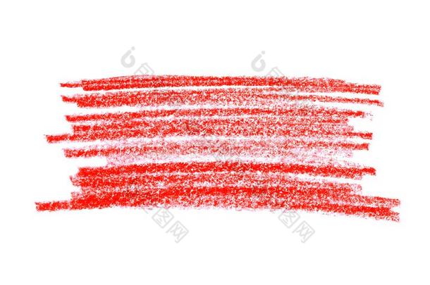 红色的铅笔阴影向白色的背景