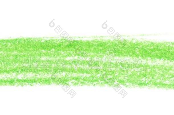 绿色的铅笔阴影向白色的背景