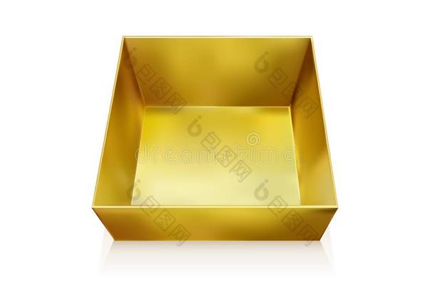 金包装为小吃,食物和巧克力.敞开的盒