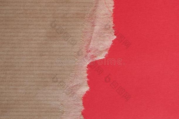 棕色的和<strong>红色</strong>的纸质地背景和复制品空间