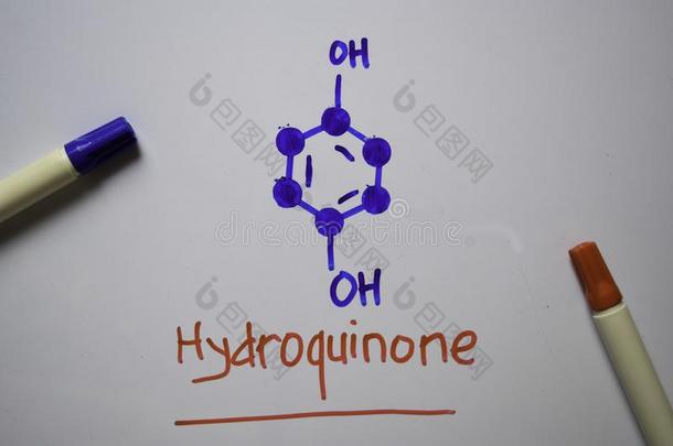 对苯二酚分子写向指已提到的人白色的板.结构的化学电离