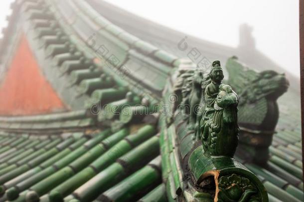 美丽的数字建筑学屋顶中国人庙采用<strong>武当</strong>Ch采用