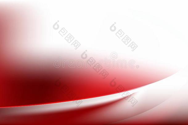 红色的和白色的抽象的波浪背景样板