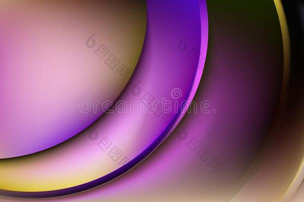 紫色的和金抽象的波状的背景