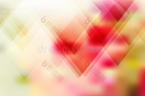 粉红色的黄色的和白色的几何学的抽象的背景矢量艺术