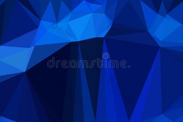 抽象的黑暗的蓝色现代的几何学的情况背景