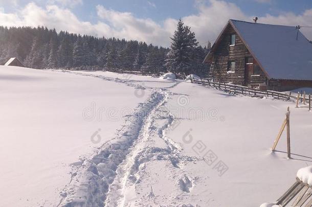 冬在山罗马尼亚在波斯尼亚和黑塞哥维那