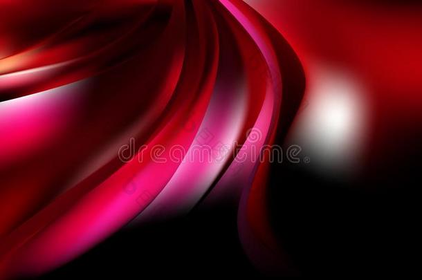 抽象的粉红色的红色的和黑的弧线背景矢量艺术