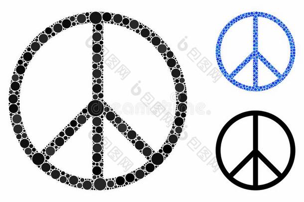 和平象征作品偶像关于圆点