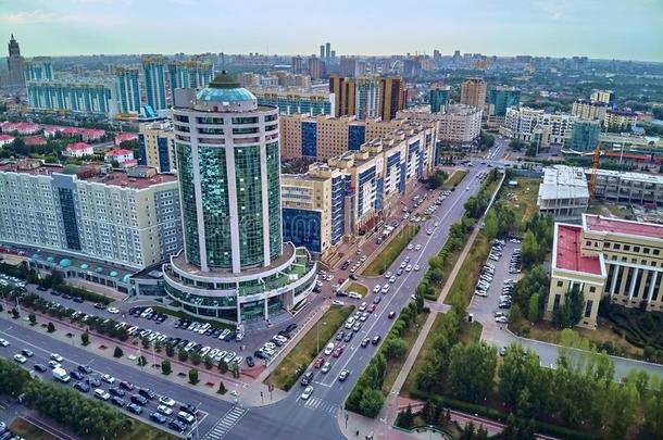 淖尔-苏丹,哈萨克斯坦哈萨克斯坦-七月29,2019:美丽的帕诺人
