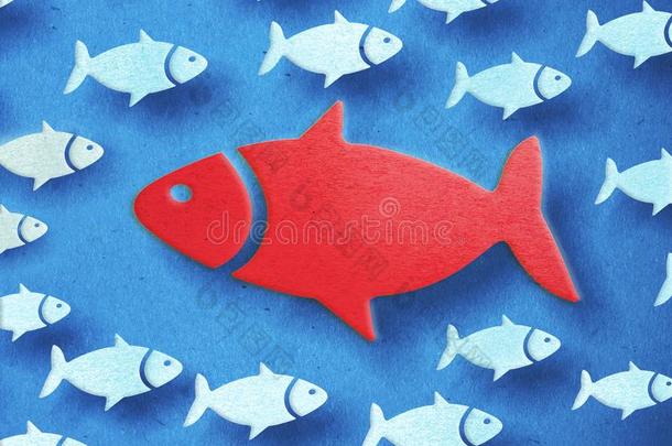 红色的大的鱼<strong>游泳通过</strong>指已提到的人相对的方向.3英语字母表中的第四个字母illust