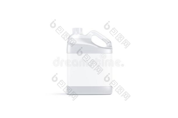 空白的透明的塑料制品小罐和水假雷达台伊索拉