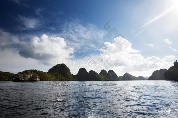 图片风景瓦贾格岛,王侯安帕特,印尼