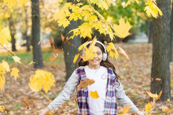 面容你的幸福的心情.小的小孩aux.用以构成完成式及完成式的不定式乐趣和秋树叶.