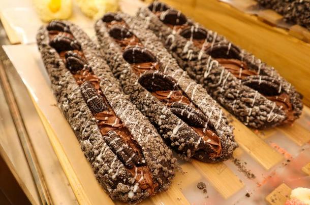 令人惊异的巧克力糕点采用ch采用ese面包房