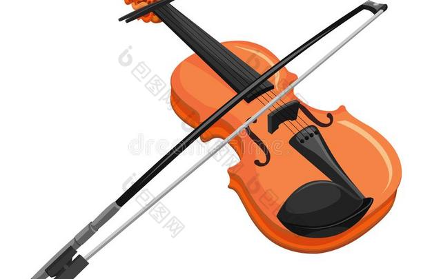 矢量关于小提琴