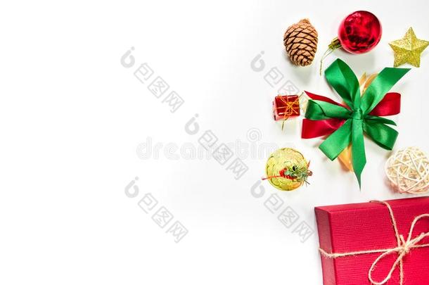 圣诞节作<strong>品节</strong>日的,装饰和圣诞节赠品盒向