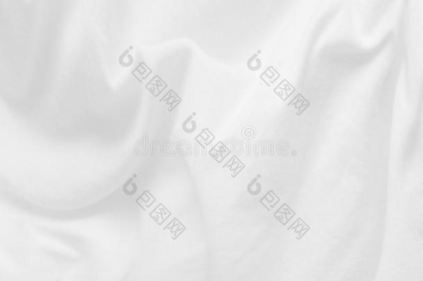 白色的布背景抽象的.织物是（be的三单形式有皱纹的和SOFE声音资<strong>源文件</strong>。
