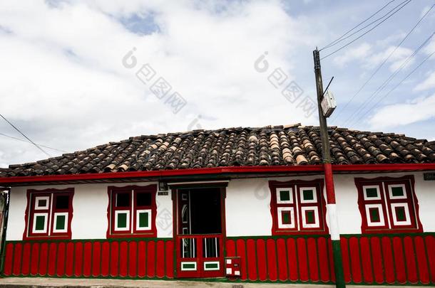 殖民地的房屋.哥伦比亚人传统的建筑学
