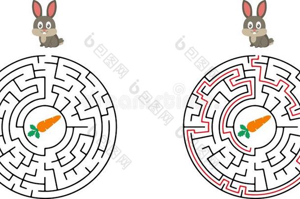 矢量迷宫.迷宫迷宫和进入游戏使迷惑