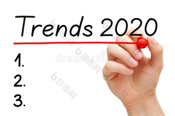 空白的趋势清单为年<strong>2020</strong>