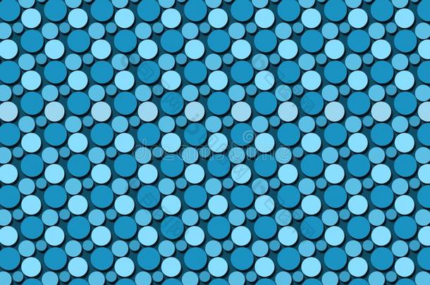 小的模式圆形状蓝色壁纸设计背景
