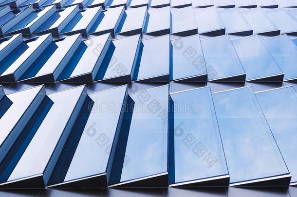 建筑学详细资料玻璃建筑物的正面模式几何学的现代的建造