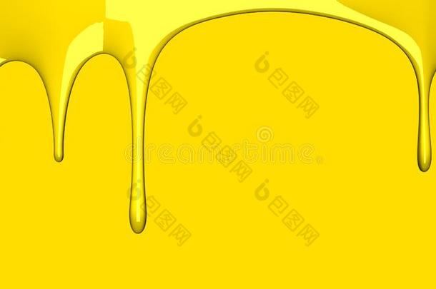 黄色的液体向黄色的背景
