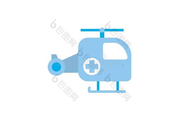 医学的救护车直升机平的设计