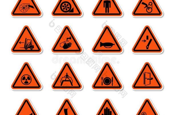 三角的警告冒险象征标签符号使隔离向白色的英语字母表的第2个字母