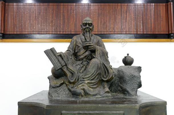 雕像关于鲁豫采用茶水博物馆,风干土坯三原色红绿兰彩色值