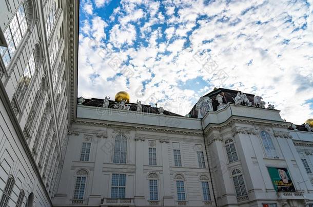 奥地利人国家的图书馆采用维也纳=Vienna,奥地利