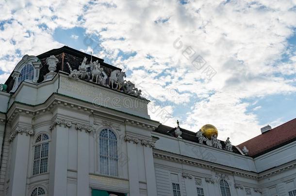 奥地利人国家的图书馆采用维也纳=Vienna,奥地利