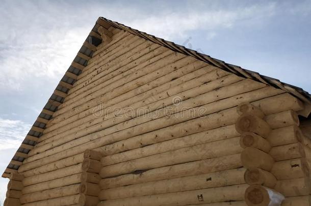修建从木制的记录房屋,木制的房屋