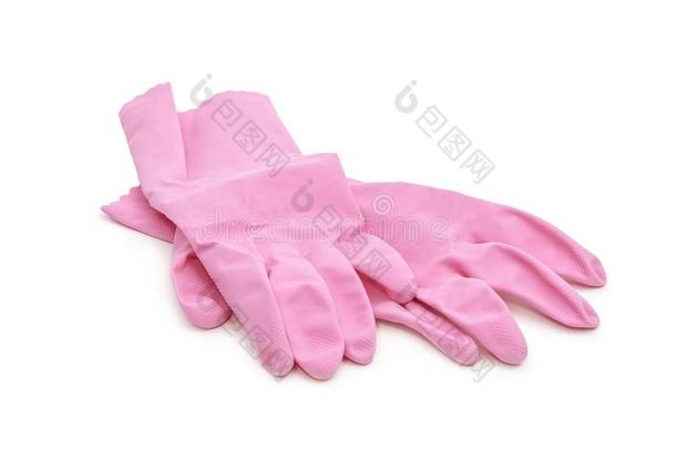 粉红色的颜色橡胶胶乳拳击手套为清洁.