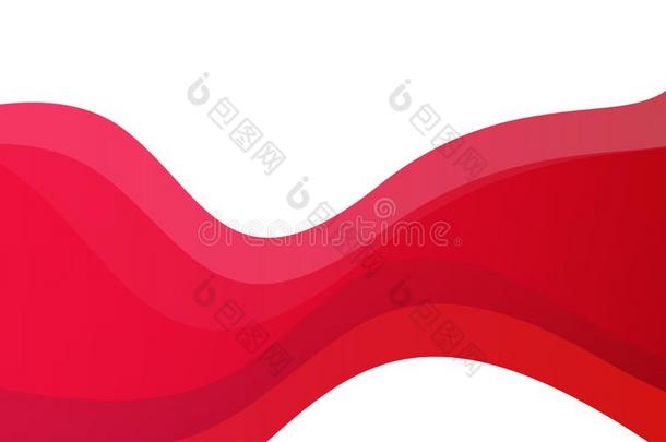 抽象的粉红色的红色的波浪背景矢量红色的声调抽象的布置