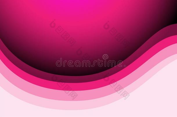 抽象的粉红色的红色的波浪背景矢量红色的声调抽象的布置