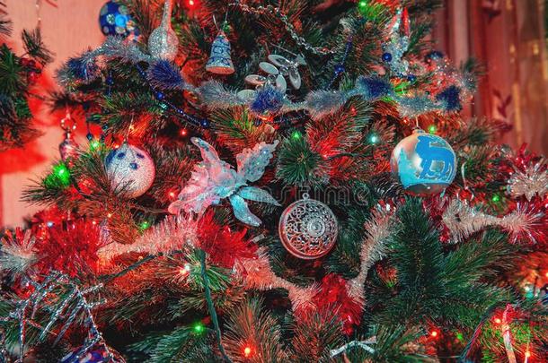一碎片关于圣诞节-设计圣诞节树装饰和胡里节