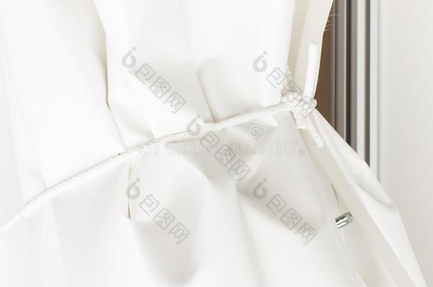 白色的防水帆布或窗帘使关于waterpro关于材料系c或d