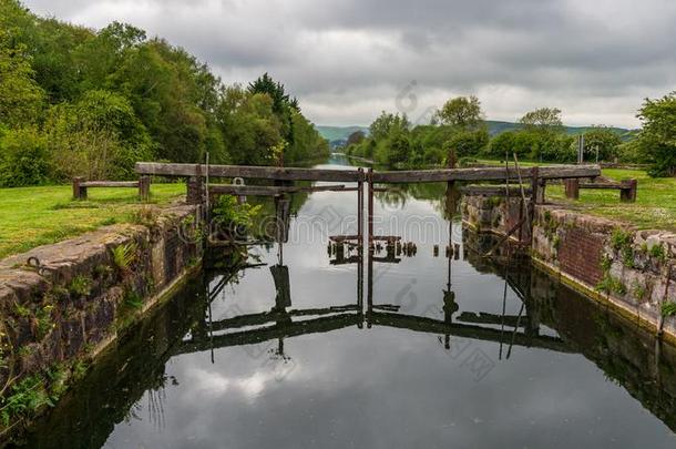 指已提到的人乌尔弗斯顿运河采用运河脚,坎布里亚郡,英格兰