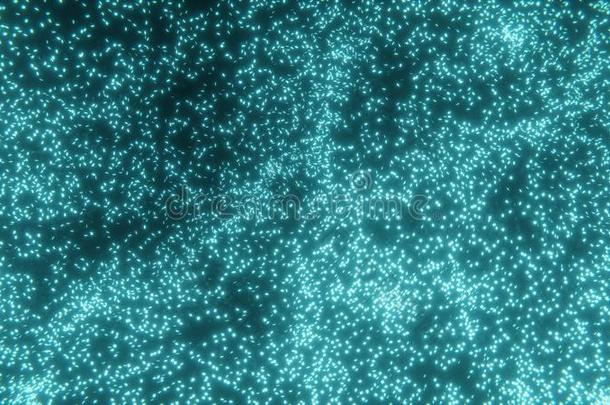 黑暗的抽象的蓝色科技微粒焦外成像背景