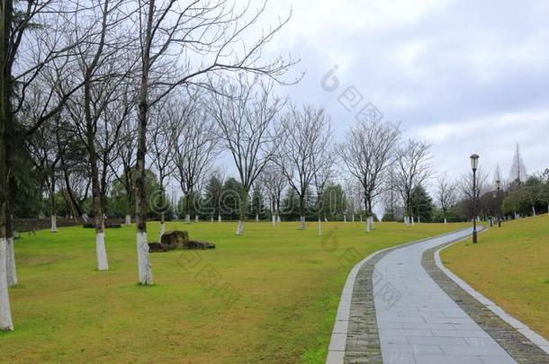 弧形的路关于福田公园,风干土坯三原色<strong>红</strong>绿兰彩色值